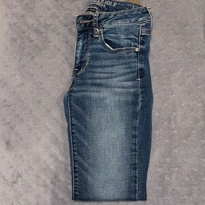 American Eagle Outfitters Dark Blue Skinny Jeans